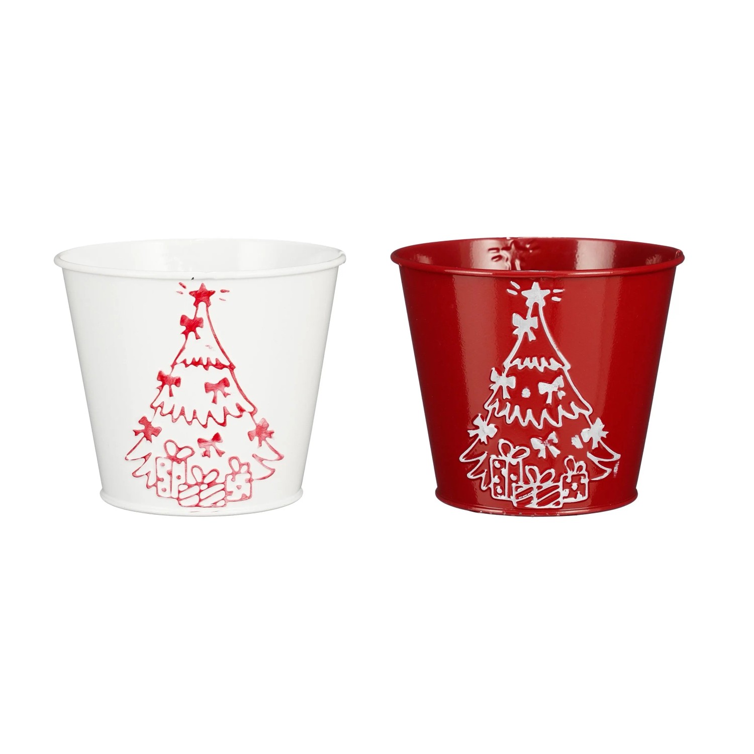 Mica Decorations Topf Indica Rund 10 cm x Ø 12 cm 2-fach Sortiert