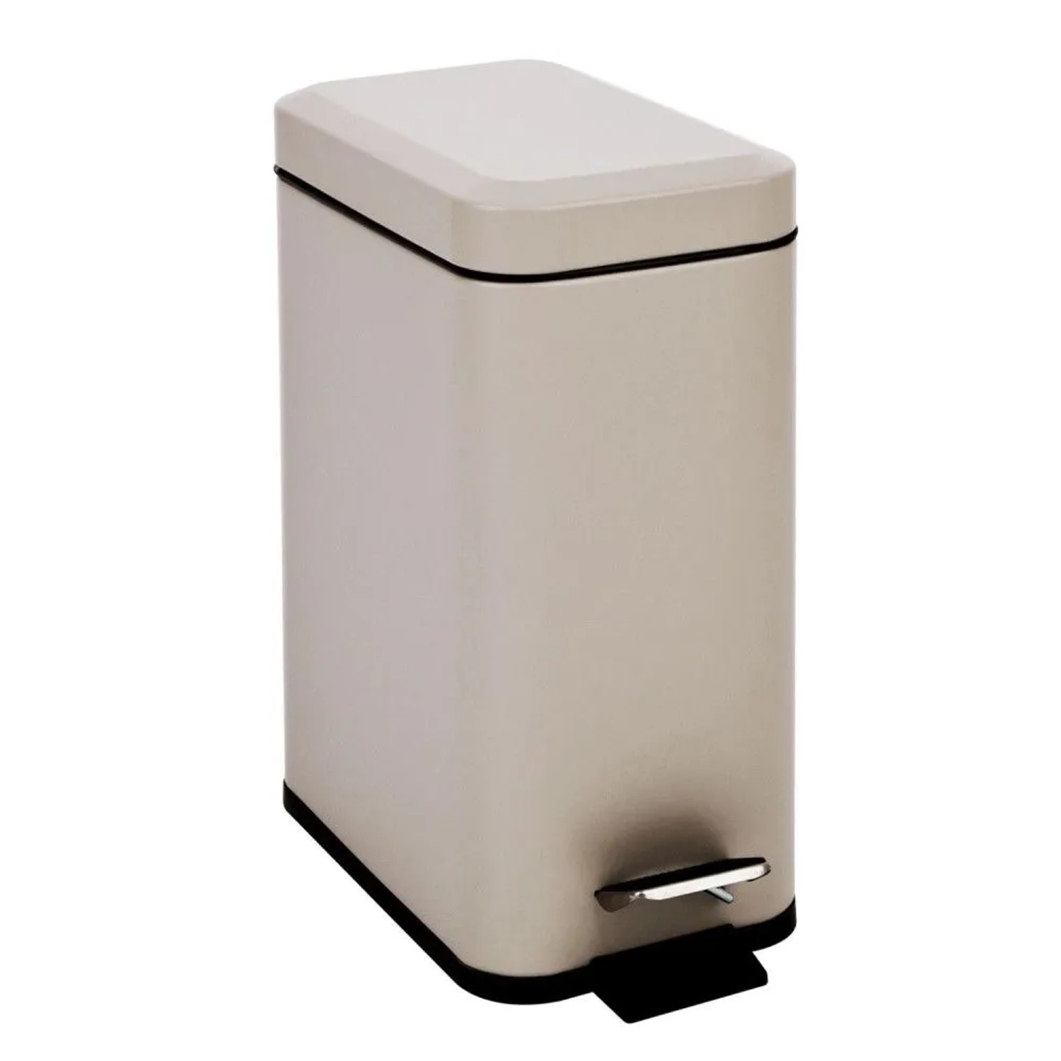 Svita STM5 Mülleimer Treteimer 5L Inklusive Inneneimer Softclose-Deckel Taupe