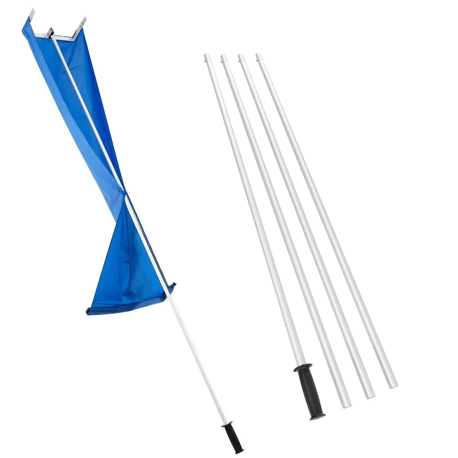 Costway Dachschneeräumer mit Teleskopstiel & Griff 170-608 cm