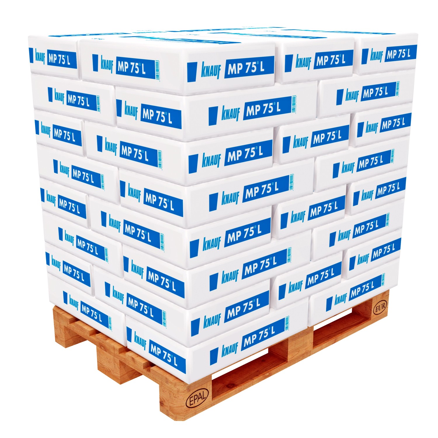 Knauf MP 75 L Maschinenputz leicht 30 kg (40 Säcke - 1200 kg) 1 Palette