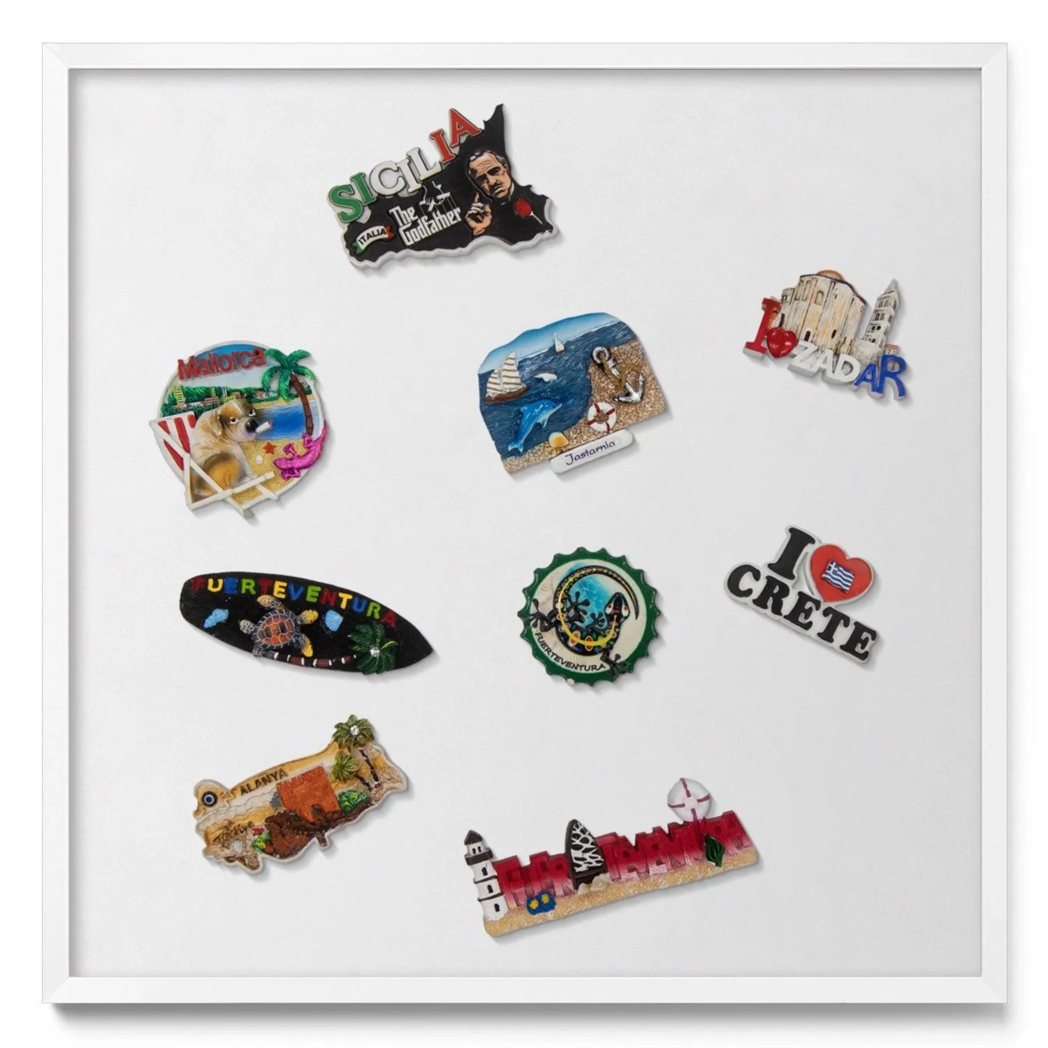 Tulup Magnettafel Magnettafel Metall mit Rahmen Farbe Weiß 50x50 cm Reisema günstig online kaufen