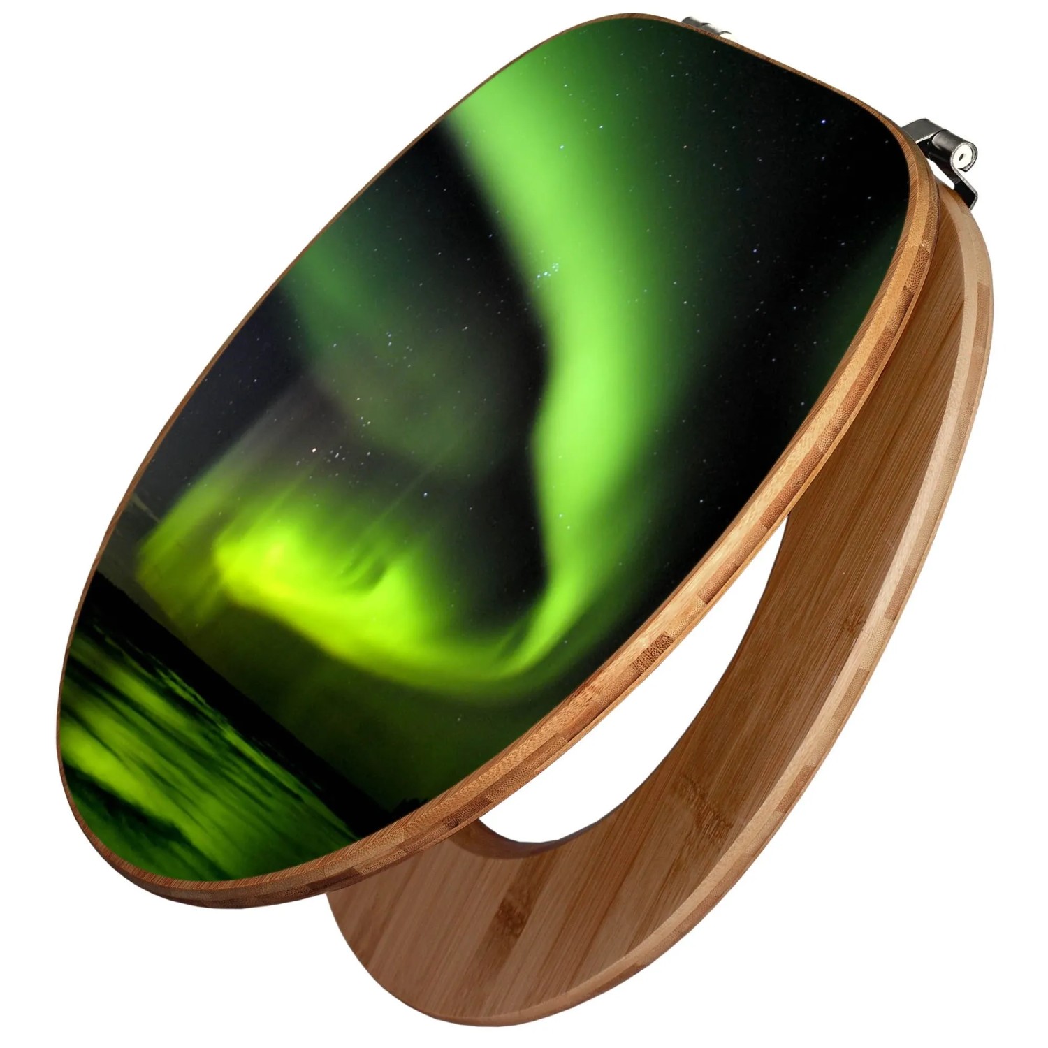 Banjado Design WC Sitz Bambus Toilettendeckel Toilettensitz Bambus Holz Klo günstig online kaufen