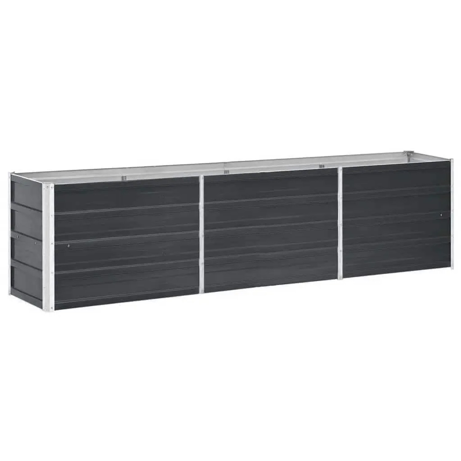 Furnicato Garten Hochbeet Verzinkter Stahl 240x40x45 Cm Anthrazit