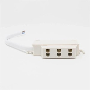 world-trading-net Niedervolt AMP Adapter 3-fach Verteiler Weiß