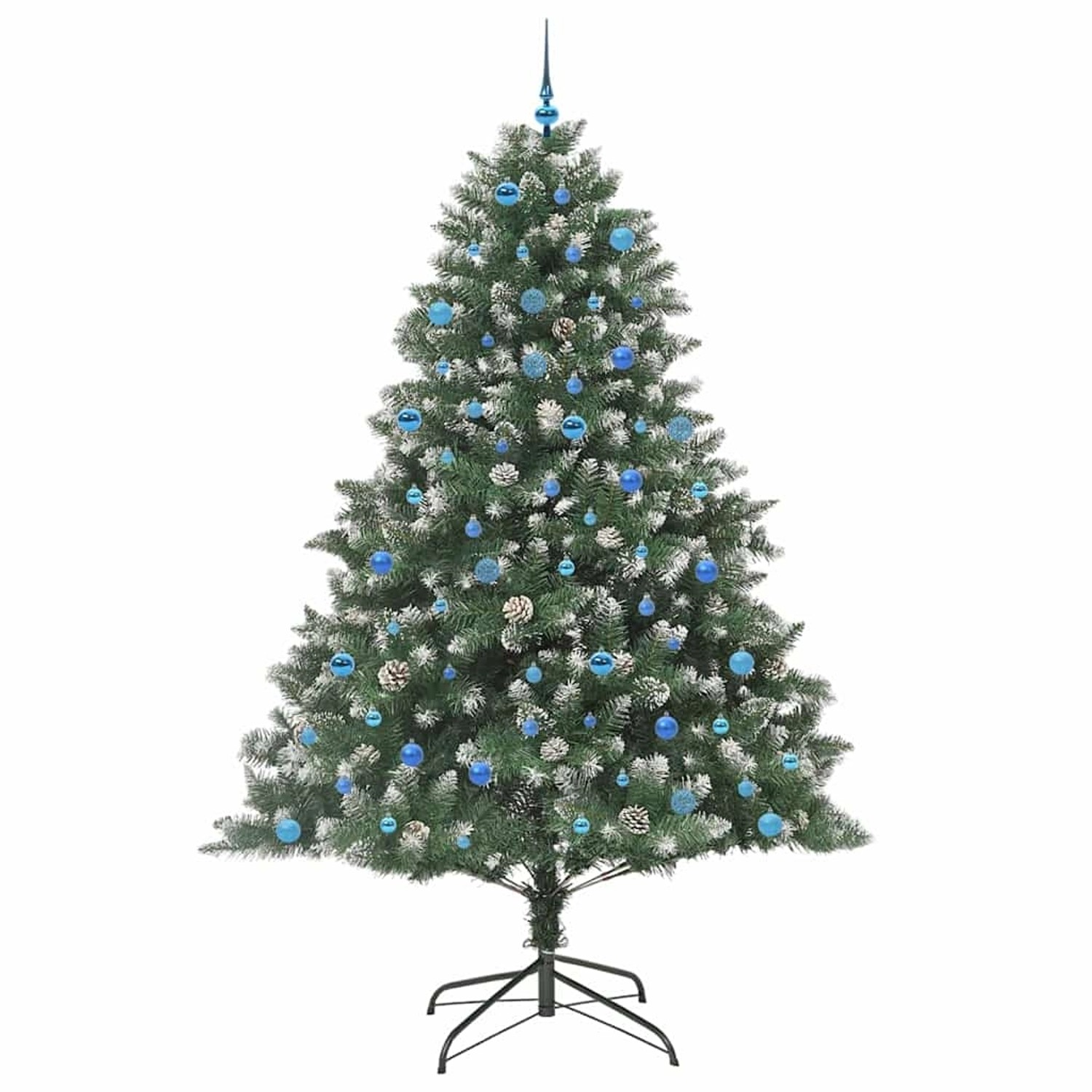 vidaXL Künstlicher Weihnachtsbaum mit 300 LEDs Grün 160 x 160 x 240 cm 3395264