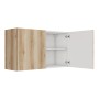 Optifit Oberschrank Kaya290 in Wildeiche Nachbildung, 100 cm breit, mit offener Tür.