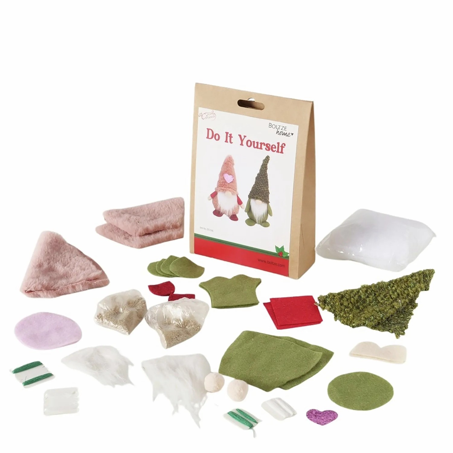 Boltze Schneemann-Bastelset Groß 15 cm x 5 cm x 22 cm Multicolor