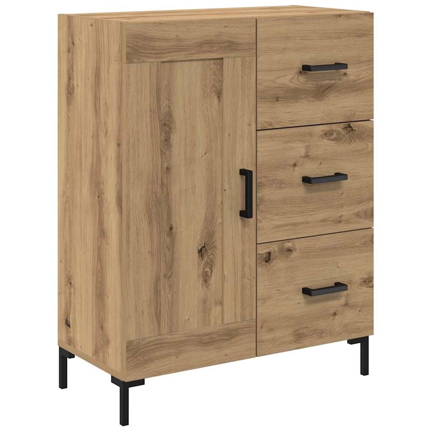 vidaXL Sideboard Artisan-Eiche 69,5 x 34 x 90 cm Holzwerkstoff 881628