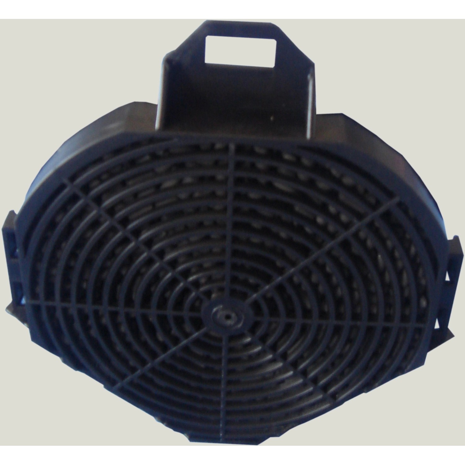 Schwarzer, runder Aktivkohlefilter CO2 für Dunstabzugshauben.