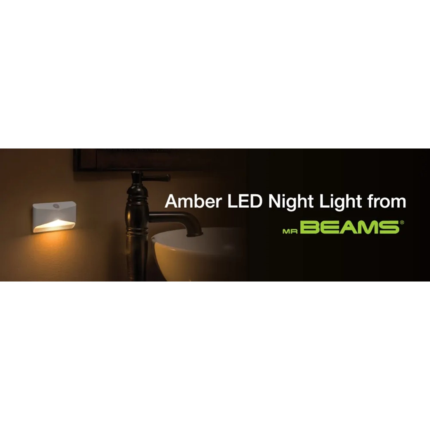 Mr.Beams MB710Amber Batterieleuchte als Nachtlicht mit Bewegungssensor.