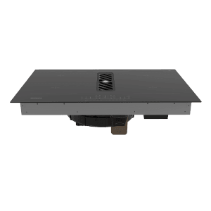 Respekta Induktionskochfeld Calima mit integrierter Dunstabzugshaube, 83x51,5 cm, schwarz.