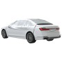 Silberne vidaXL Auto Halbgarage XL zum Schutz vor Frost und UV-Strahlen.