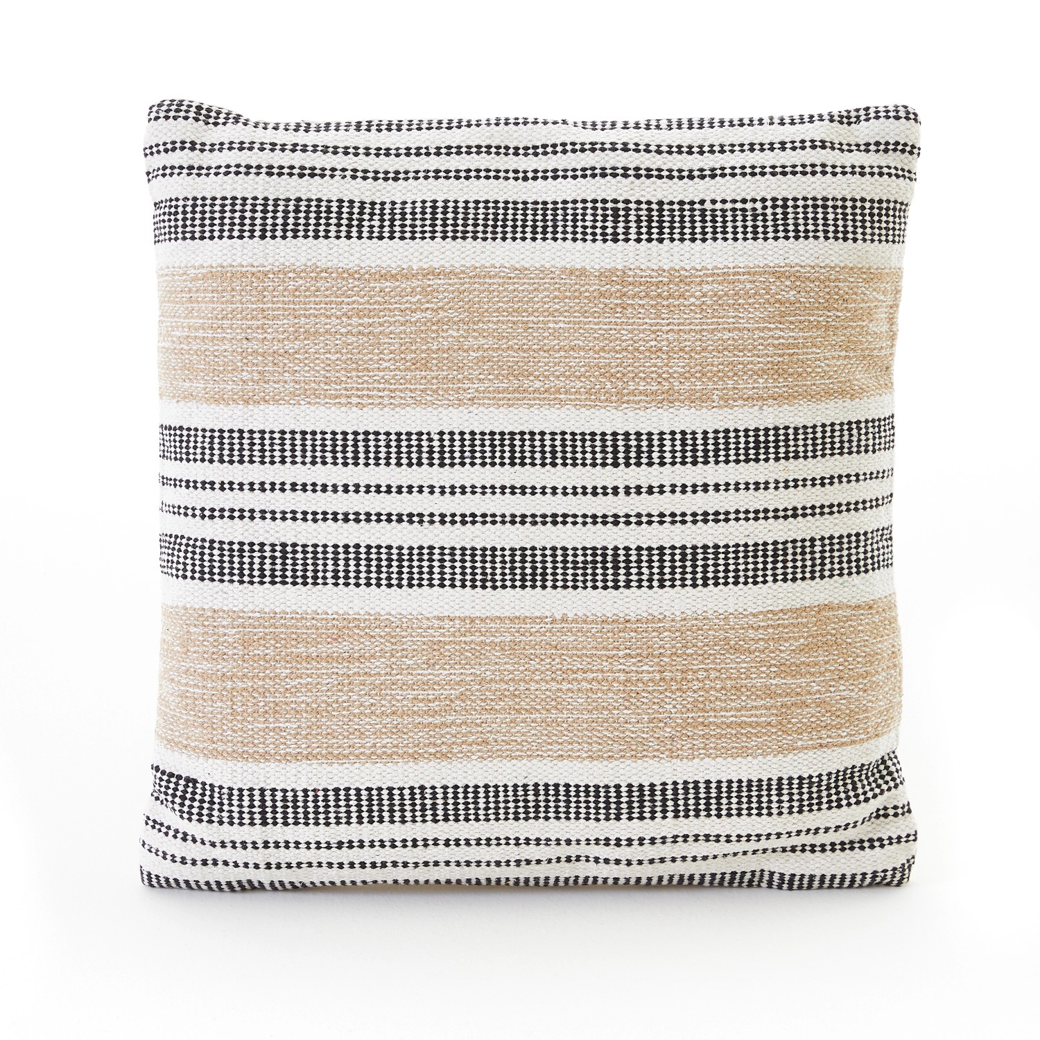 Andiamo Kissen Malena D376 Schwarz-Weiß-Beige 40 cm x 40 cm