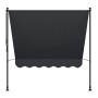 Graue Juskys Klemmmarkise Kapstadt 200x120 cm für Balkon und Terrasse.