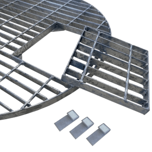 Intergarden Abdeckgitter Ø 66 cm Verzinkt bis 250 kg Belastbar für Brunnen Becken & Wasserspiele