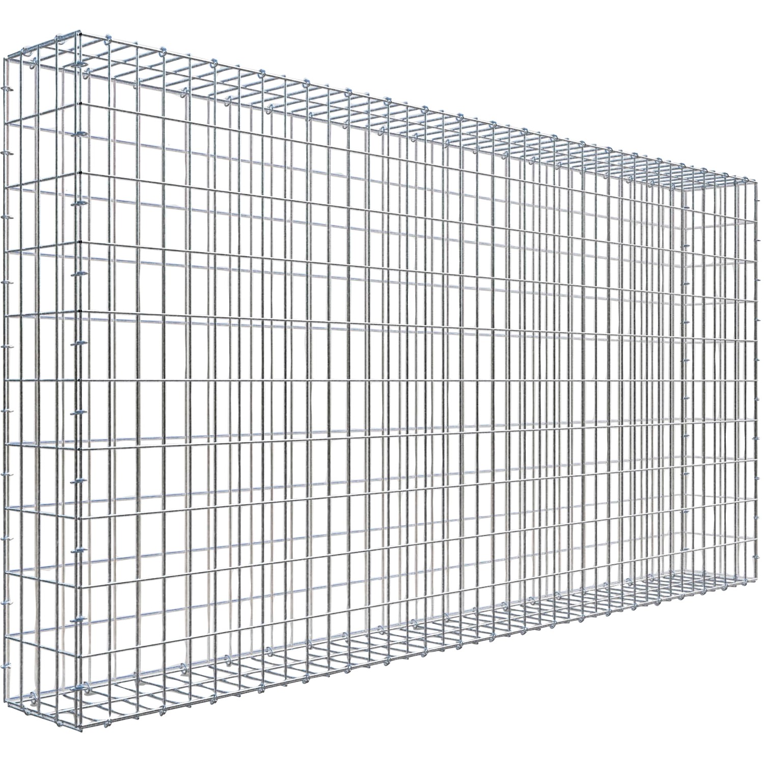 Gabiona C-Ring-Gabione 100 x 200 x 20 cm Maschenw 5 x 10 cm