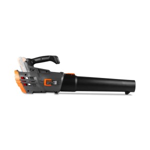 FUXTEC 20V Akku-Laubbläser FX-E1LB20, dunkelgrau/orange. Kabelloses Gartengerät mit 137 km/h Blasgeschwindigkeit.