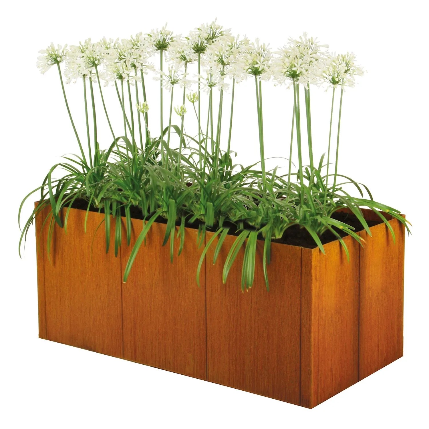 bellissa Hochbeet Bausatz PANNELLO 80M, 116x80x80cm, Corten, modular