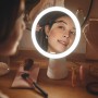 Philips Tischleuchte Mirror mit Spiegel, 4,5 W, weiß. LED-Tischleuchte mit Touchdimmer und Akku.