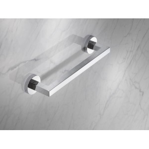 Verchromter Keuco Haltegriff Edition 90, 36 cm, belastbar bis 115 kg, für Badaccessoires.
