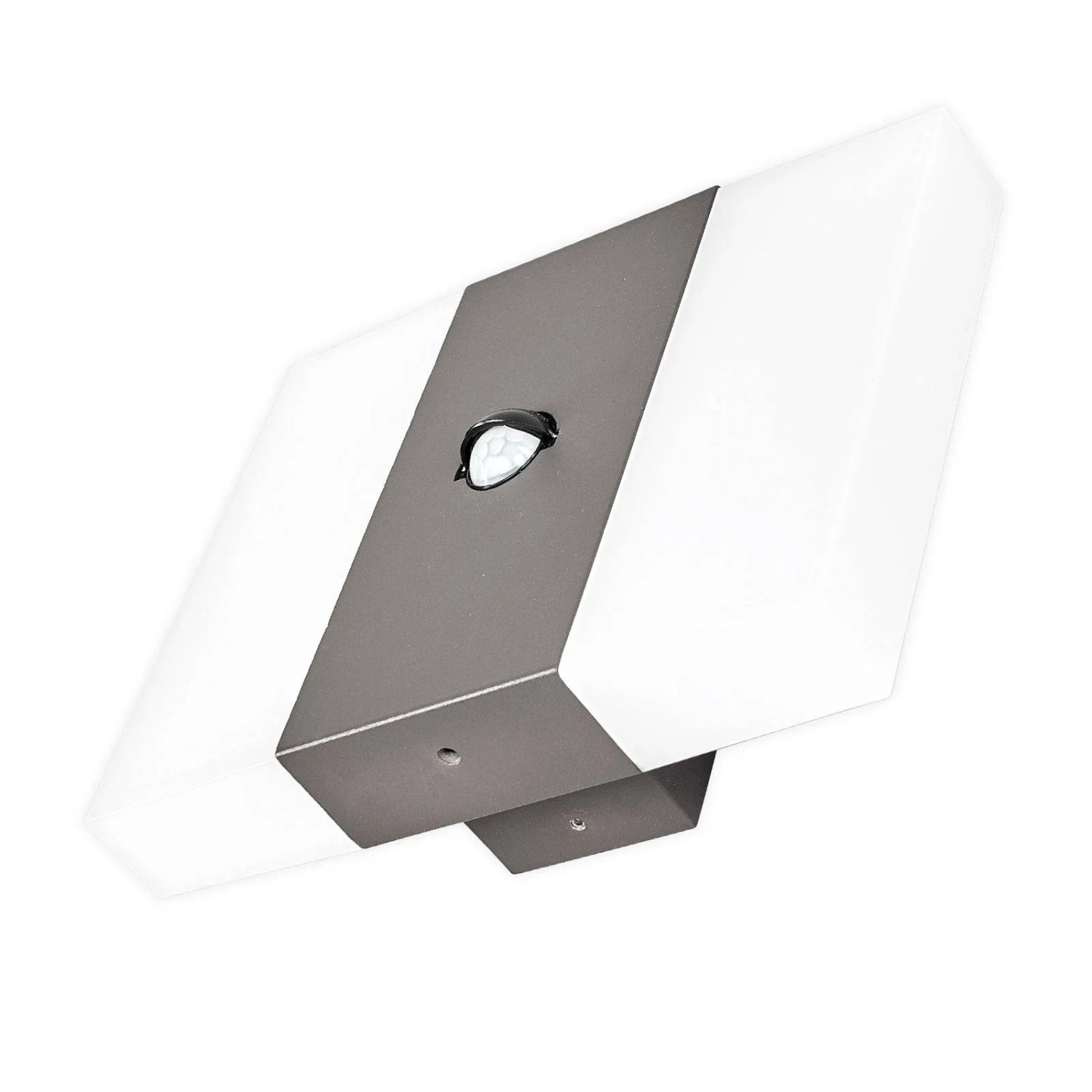 Lindby LED Wandleuchte Außen Kumi 9647004 mit Bewegungsmelder Spritzwassergeschützt Modern in Alu aus Aluminium 1-flammig