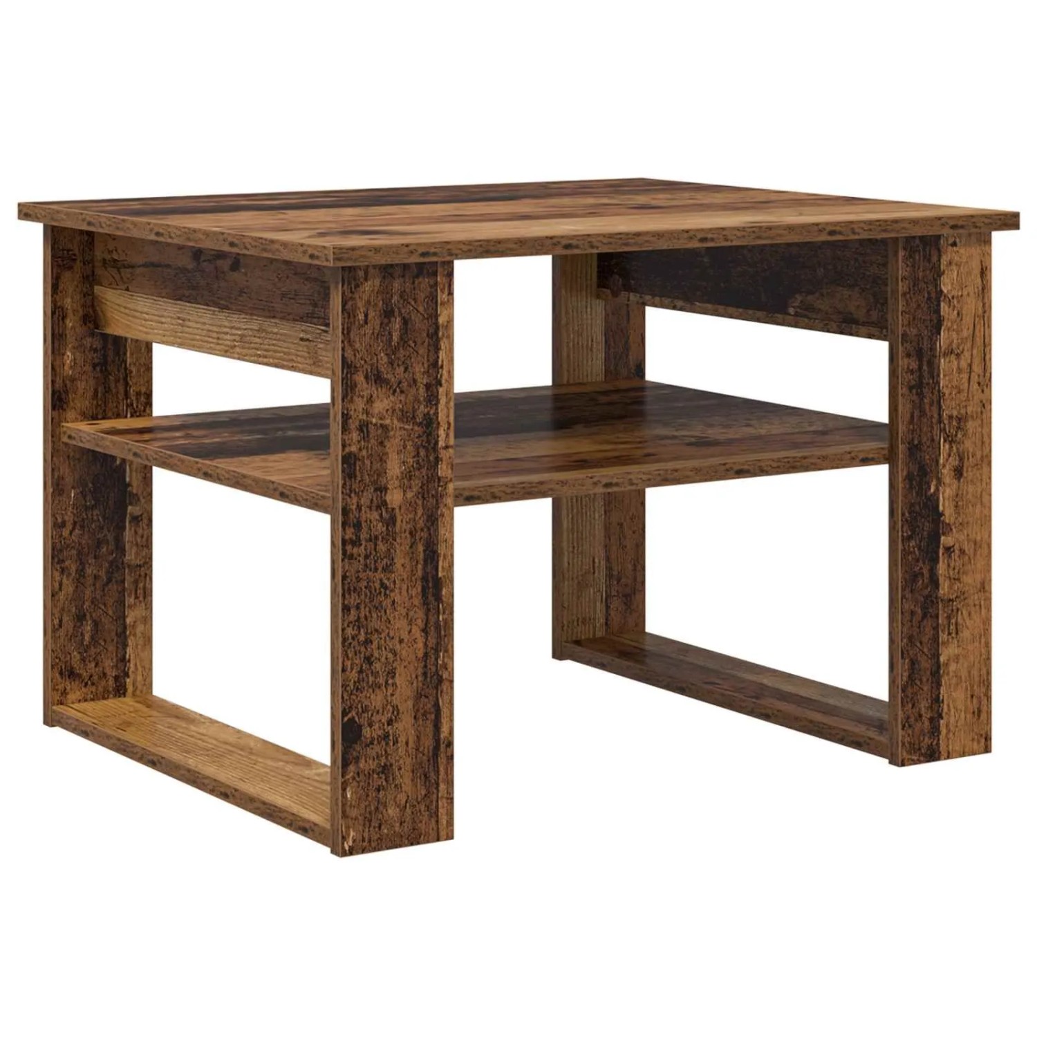 vidaXL Couchtisch mit Speicher Altholz 64 x 54 x 44 cm Holzwerkstoff 800014 günstig online kaufen