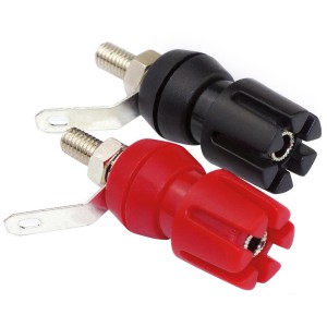 Dynavox Bananenbuchsen, 2 Stück, rot und schwarz, für den Einbau in Sicherheit & Haustechnik.