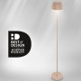 Brilo Akku-Stehleuchte Riffle Dimmbar Touch Lichtkante Beige_10