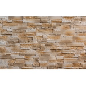 Stegu Verblender Istria Beige aus Gips, mediterrane Wandgestaltung.