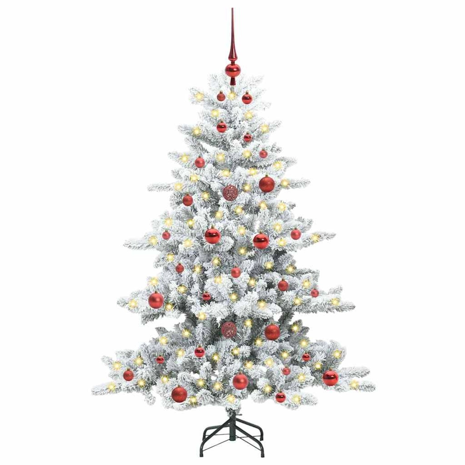 vidaXL Künstlicher Klappbarer Weihnachtsbaum mit 150 LEDs 150 cm PVC 3397705
