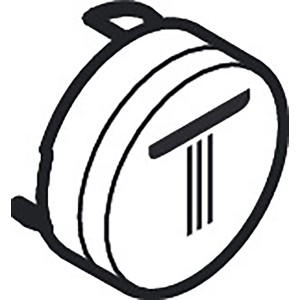 Hansgrohe Symbol Kopfbrause Rain, klein, schwarz, als Ersatzteil für Duschzubehör.