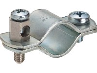 GH Erdungsrohrschelle 33,7 Mm (1 Zoll) Aus Zink, Mit Schraube & Drahtschutzbügel Bis 25 Mm² – Für Potentialausgleich & Erdung