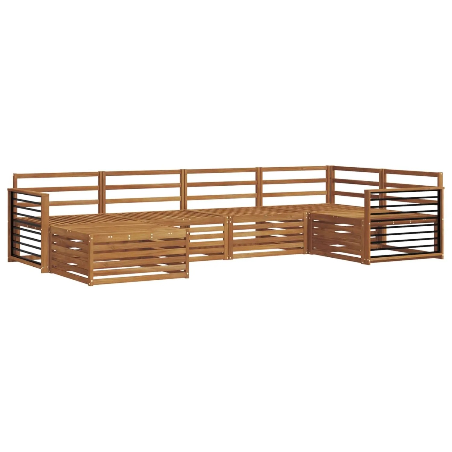 Thumbnail - vidaXL Outdoor-Sofagarnitur 6-Tlg Natur 3373749