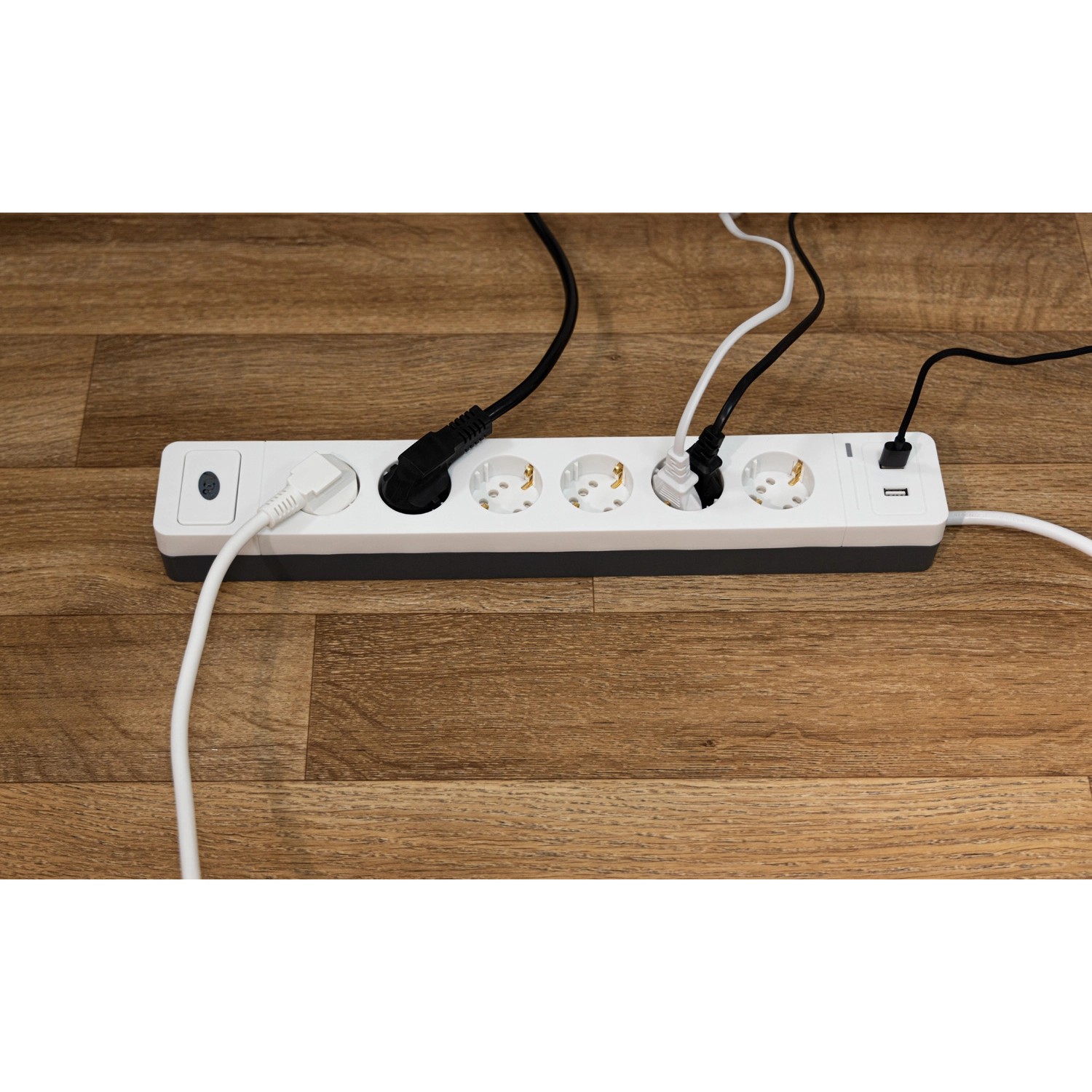 Doppia presa USB combinata, 2,1 Amp, colore: bianco opac