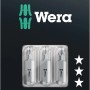 Wera Bit-Set TX10/TX15/TX20, 3-teilig, für Innen-TX Schrauben, zähhart, 25 mm Länge.