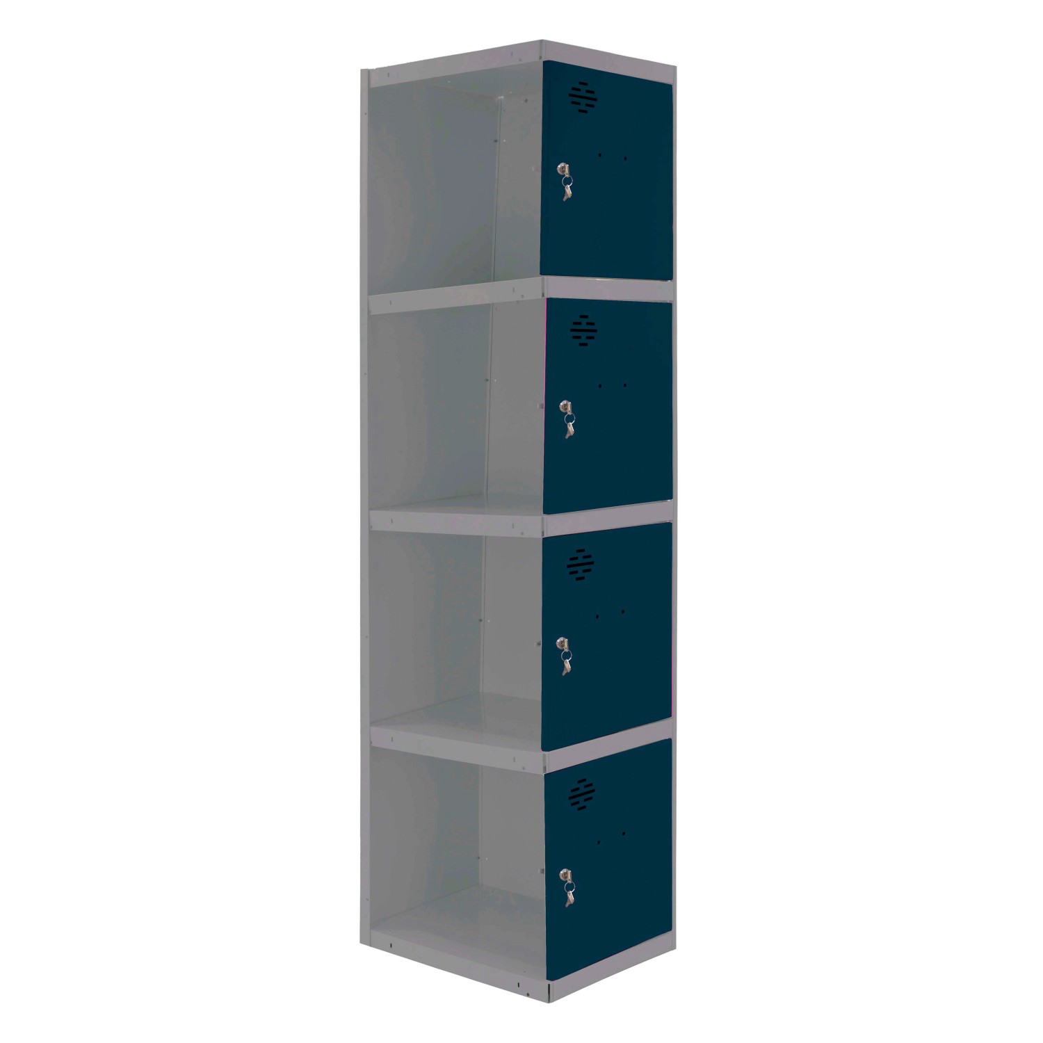 PROREGAL Spind AMEGO HxBxT 180 x 30 x 50 cm 4 Abteile Anbaumodul Grau-Anthr günstig online kaufen