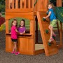 Backyard Discovery Spielturm Atlantic mit Kletterwand, Rutsche und Schaukel für Kinder.