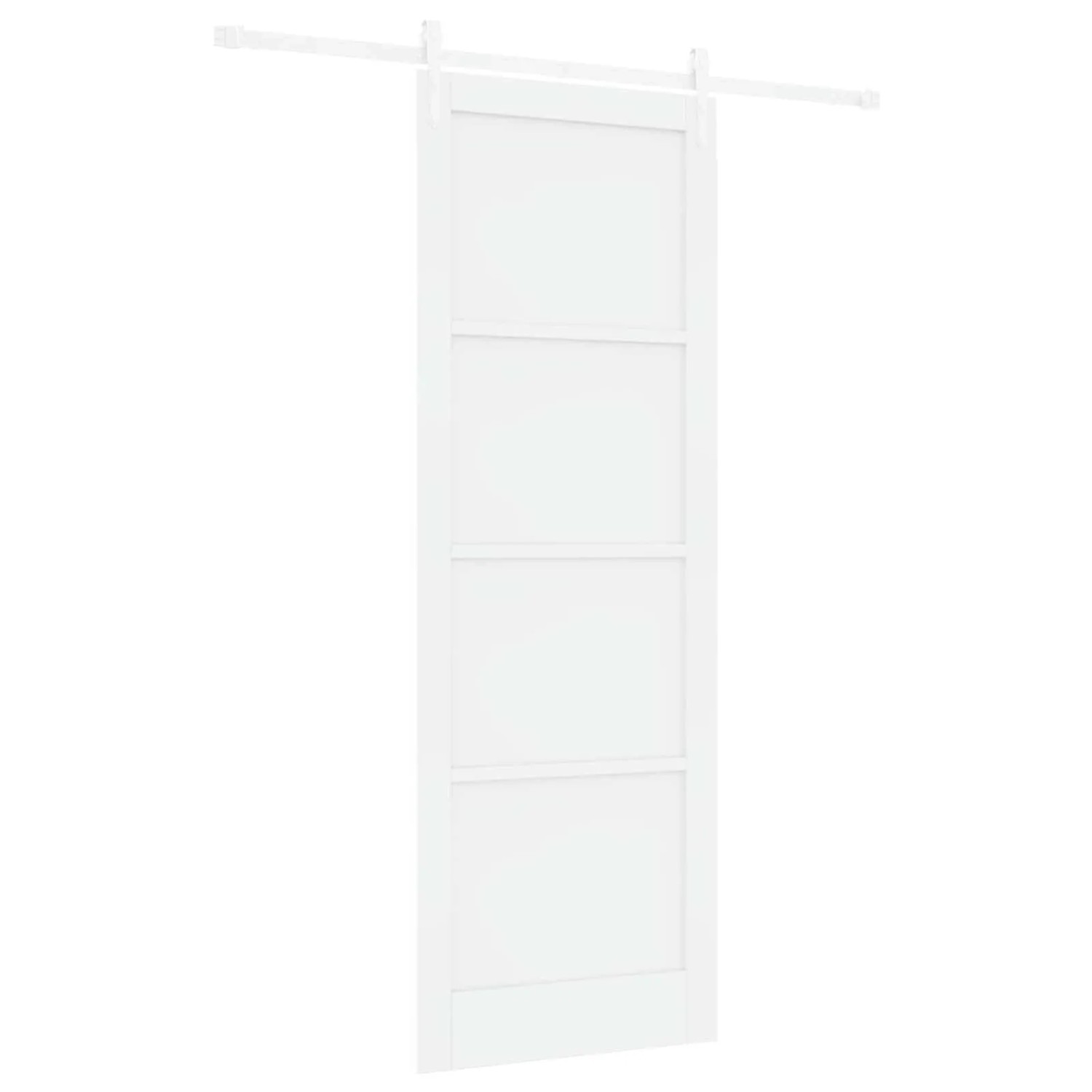 vidaXL Schiebetür ORKDAL Weiß 83 x 232 cm Massives Kiefernholz 3445572