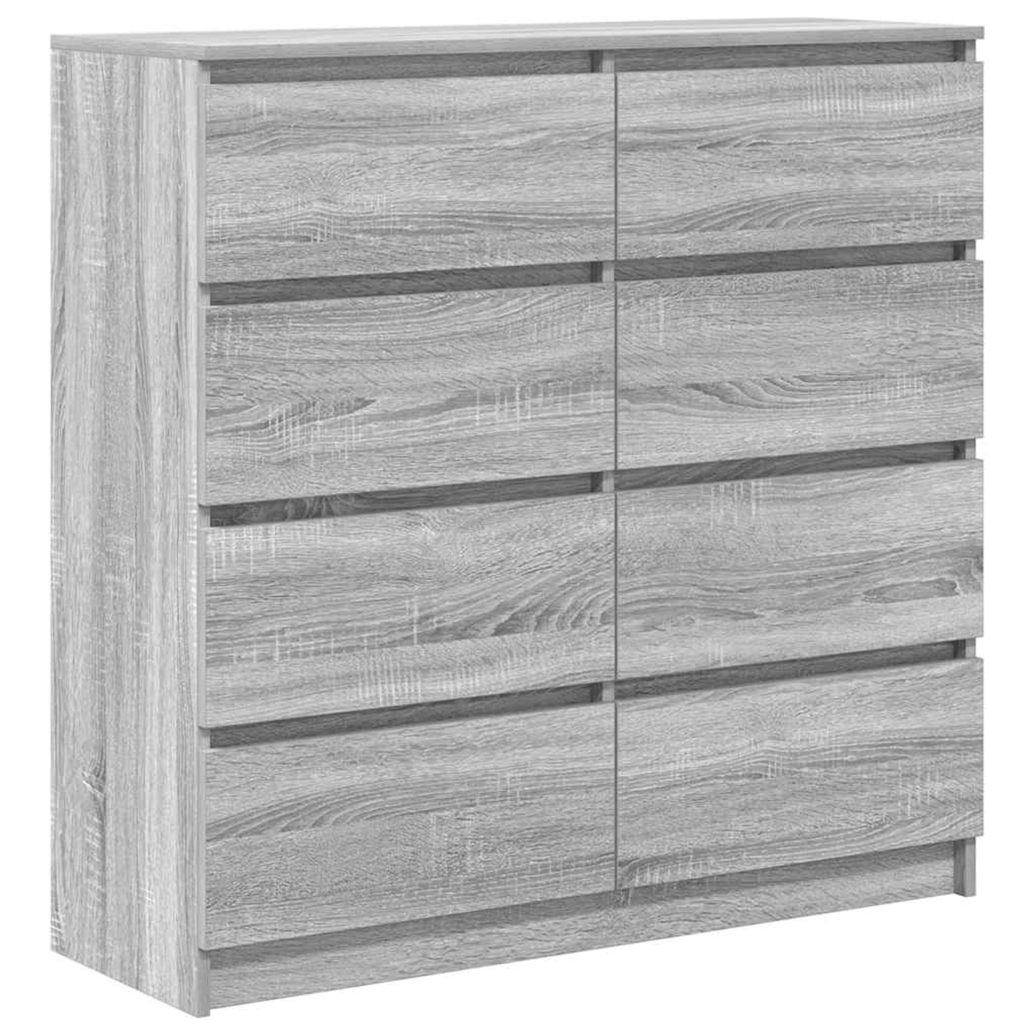 vidaXL Sideboard Grau Sonoma 100x35x99 cm Holzwerkstoff 3328494 günstig online kaufen