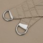 vidaXL Sonnensegel Oxford-Gewebe Quadratisch 4x4 m Taupe 135414_5