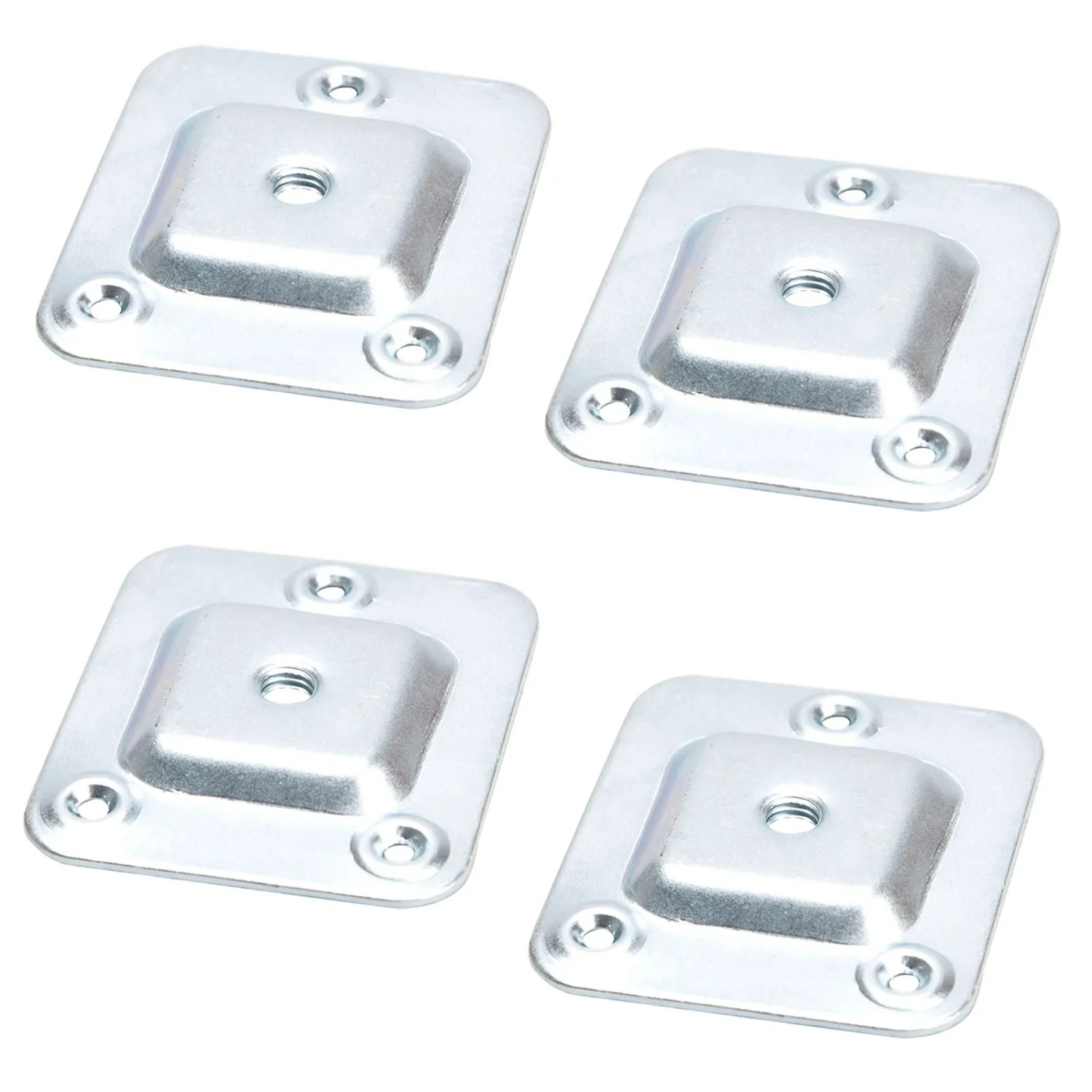 SOTECH 4 Stück Montageplatten für Möbelfüße mit M8 Gewinde