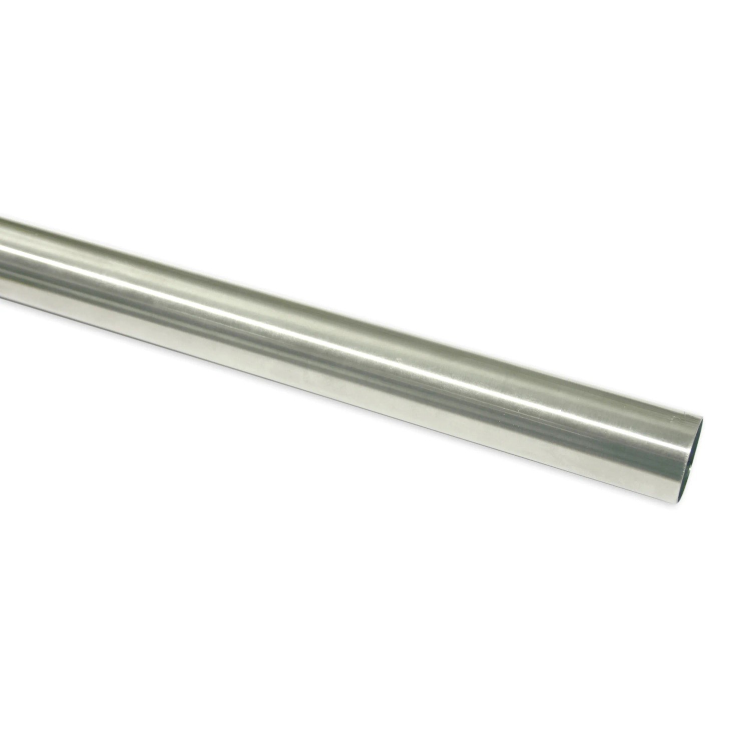 Gardinia Gardinenstange Europa, Ø 19 mm, Silber-Satin, 200 cm. Metallstange für Gardinen.