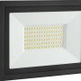 Schwarzer LED-Außenstrahler FL 35W aus Aluminium für Garten, Terrasse und Einfahrt.