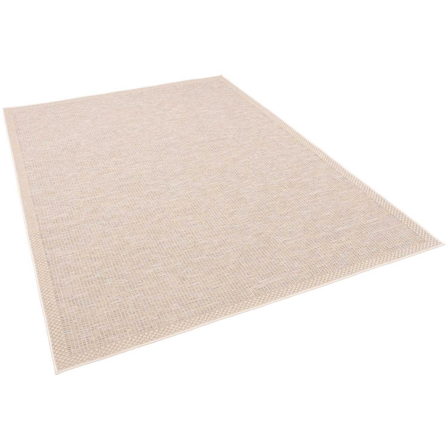 Pergamon In & Outdoor Teppich Flachgewebe Ottawa Bordüre Beige 200x290cm günstig online kaufen