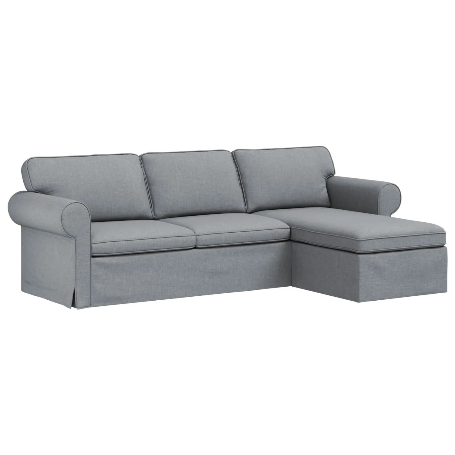 vidaXL Sofa Hellgrau 215 x 138 x 80 cm Stoff 42024341