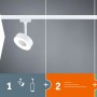 Paulmann URail T-Verbinder in Signalweiß für LED-Schienensysteme, Montagebeispiel.