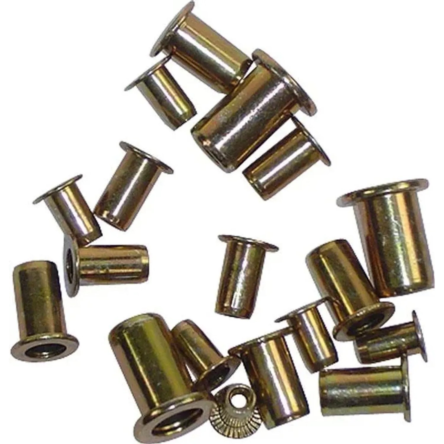 Westfalia Blindnietmuttern-Set 100 StÜCk Stahl M3 M4 M5 M6