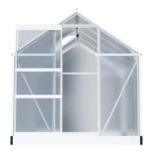 Garmio Gewächshaus Neapel 250x190 cm mit Alu-Rahmen, Frühbeet & UV-Schutz.