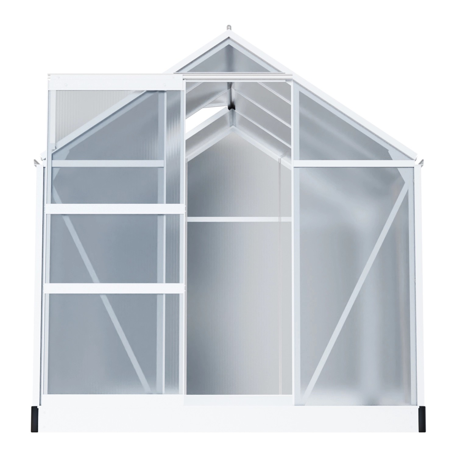 Garmio Gewächshaus Neapel 250x190 cm mit Alu-Rahmen, Frühbeet & UV-Schutz.