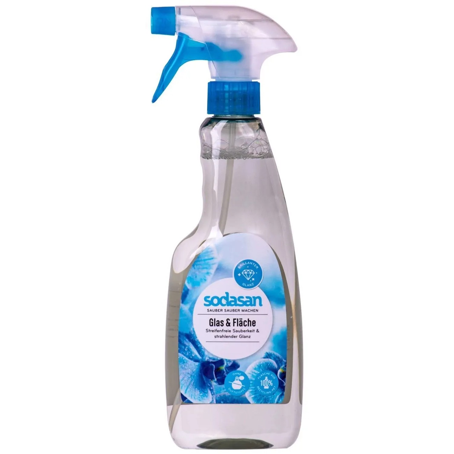 Sodasan Glasreiniger und Flächenreiniger 500 ml Blau Kunststoff